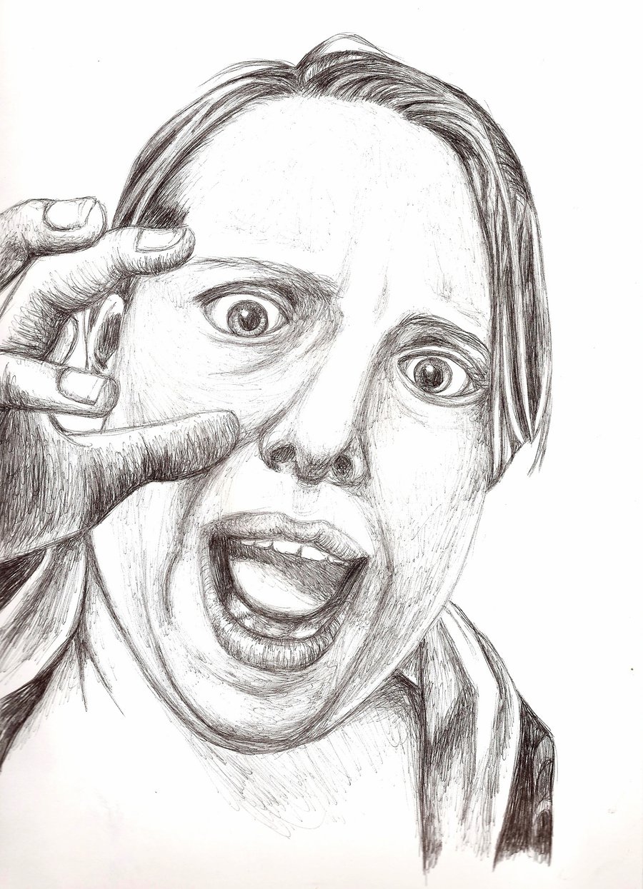 900x1245 My Scary Face By Ambermariaalice - Scary Faces Sketch