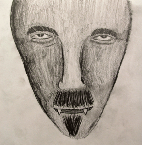 500x510 Scary Face Drawingface Drawing 77zachc77 - Scary Faces Sketch