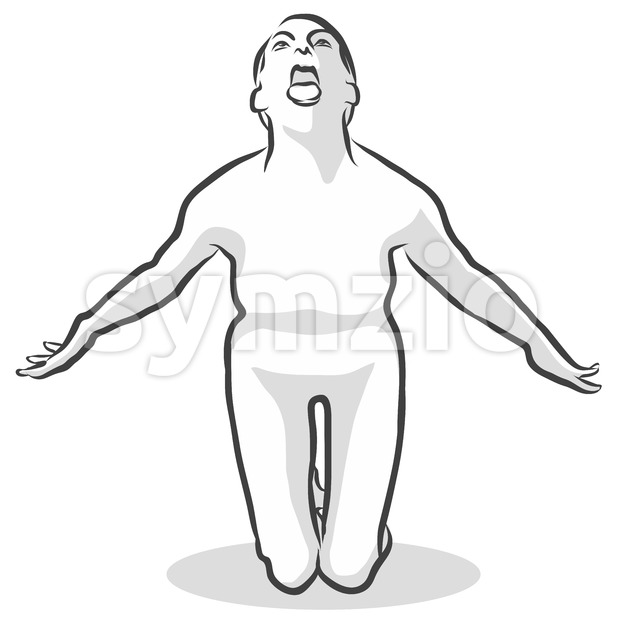 620x620 Scary Ghost Boo Simhasana Yoga Pose Vector Illustration 119273 - Scary Ghost Sketch