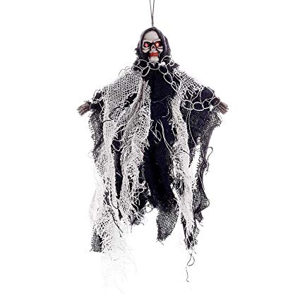 425x425 Halloween Decoration Hanging Ghost Animated Skeleton - Scary Ghost Sketch