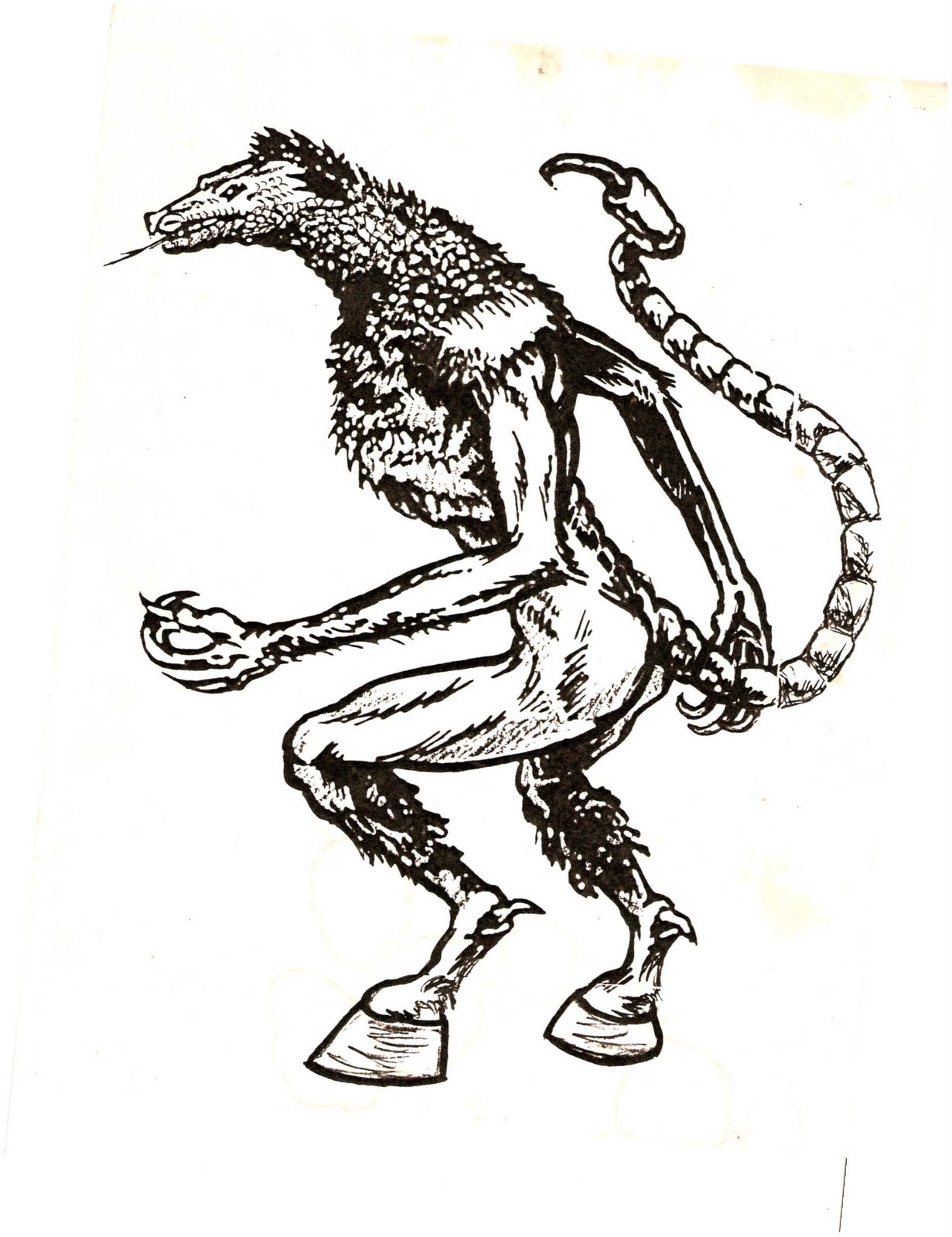 1231x1600 Hungry Comix Random Scary Monster Sketch~! - Scary Monster Sketches