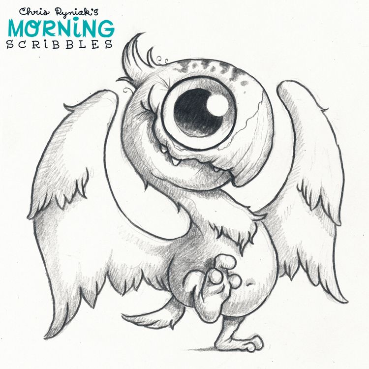 750x750 Scary Animal Drawings - Scary Monster Sketches