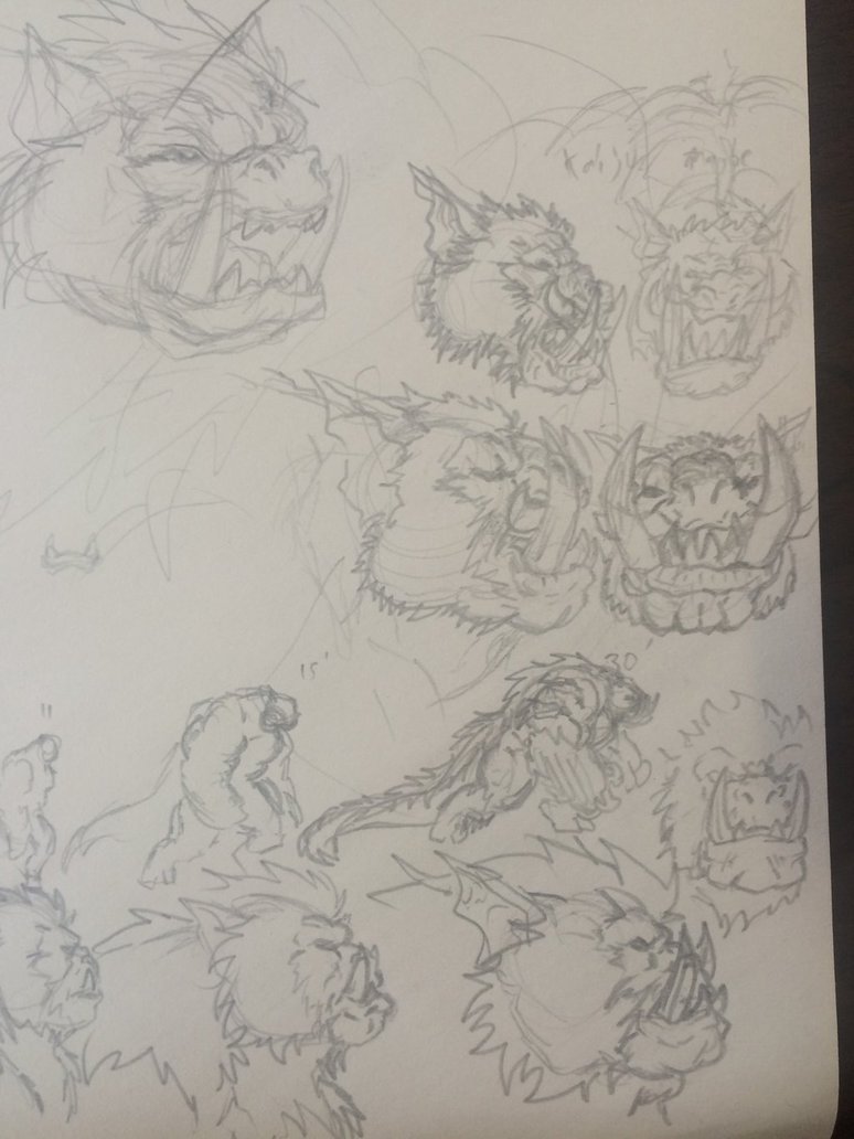 774x1032 Scary Monster Sketches By Carlchrappa - Scary Monster Sketches