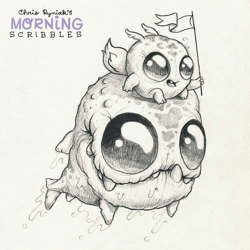 1000x1000 Cute Scary Monster Drawings 33361 Loadtve - Scary Monster Sketches