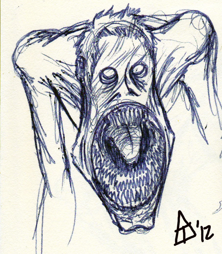 906x1038 Toekneearrows Scary Monsters, Just In Time For Halloween! - Scary Sketches