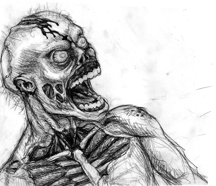736x635 Scary Drawing Ideas - Scary Sketches