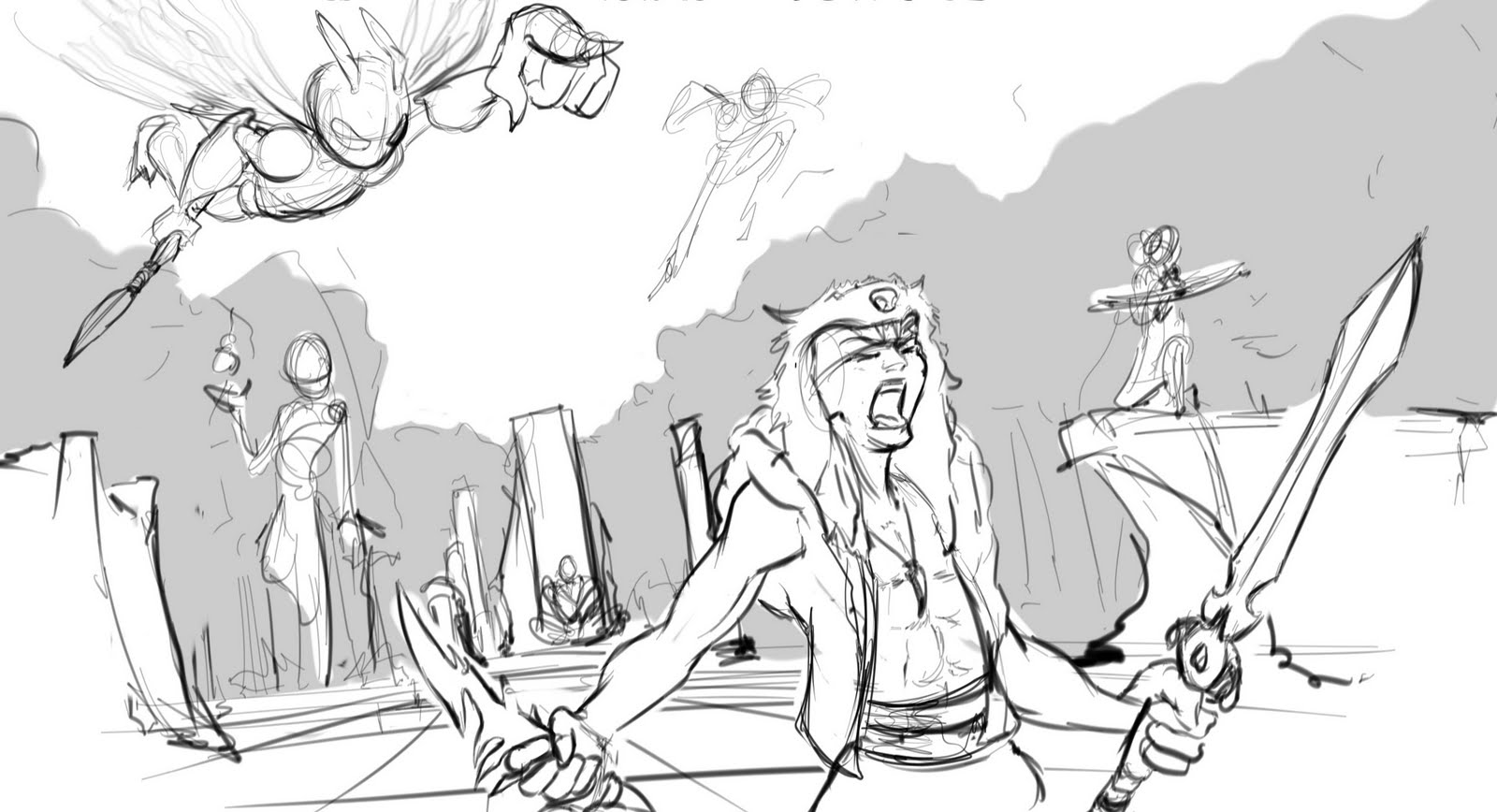 1600x868 Drawing Is Life Action Scene Sketch Idea - Scene Sketch