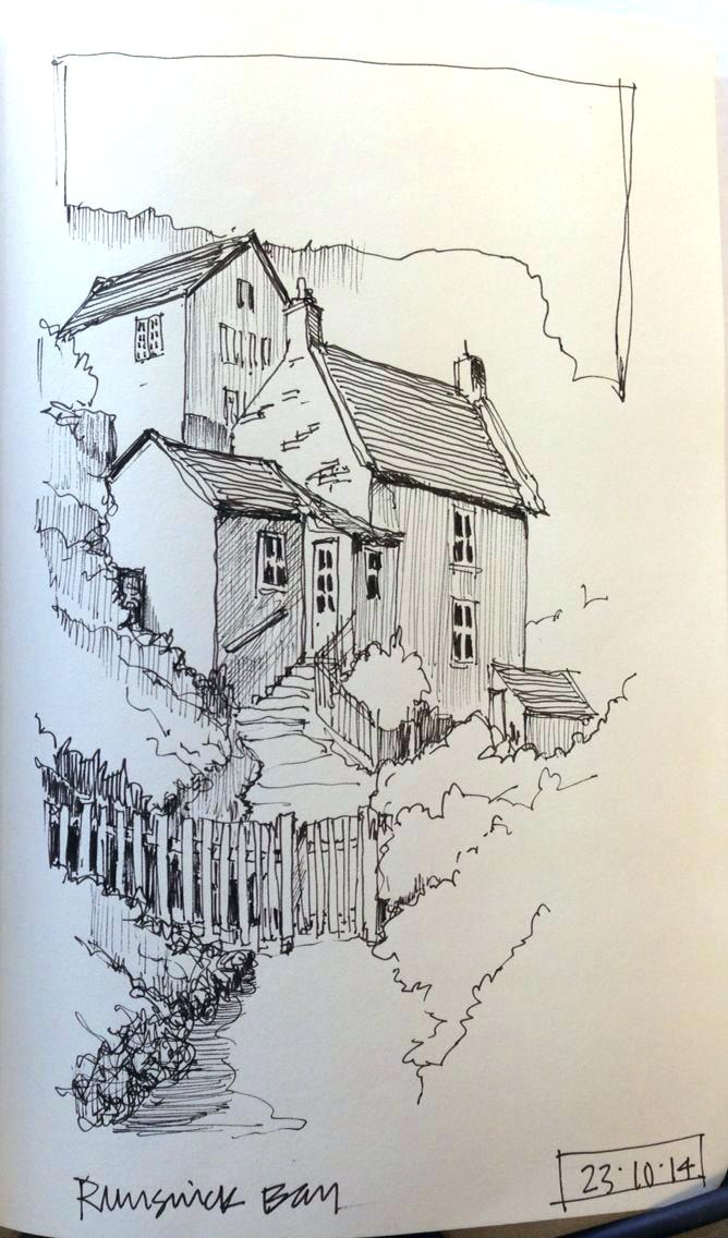 668x1136 Landscape Sketches Simple G Architecture Art Drawings Line Sketch - Scenery Sketch