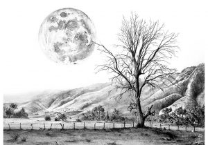 300x210 Pencil Drawing Pictures Of Scenery Pencil Sketch Of Scenery Pencil - Scenery Sketch