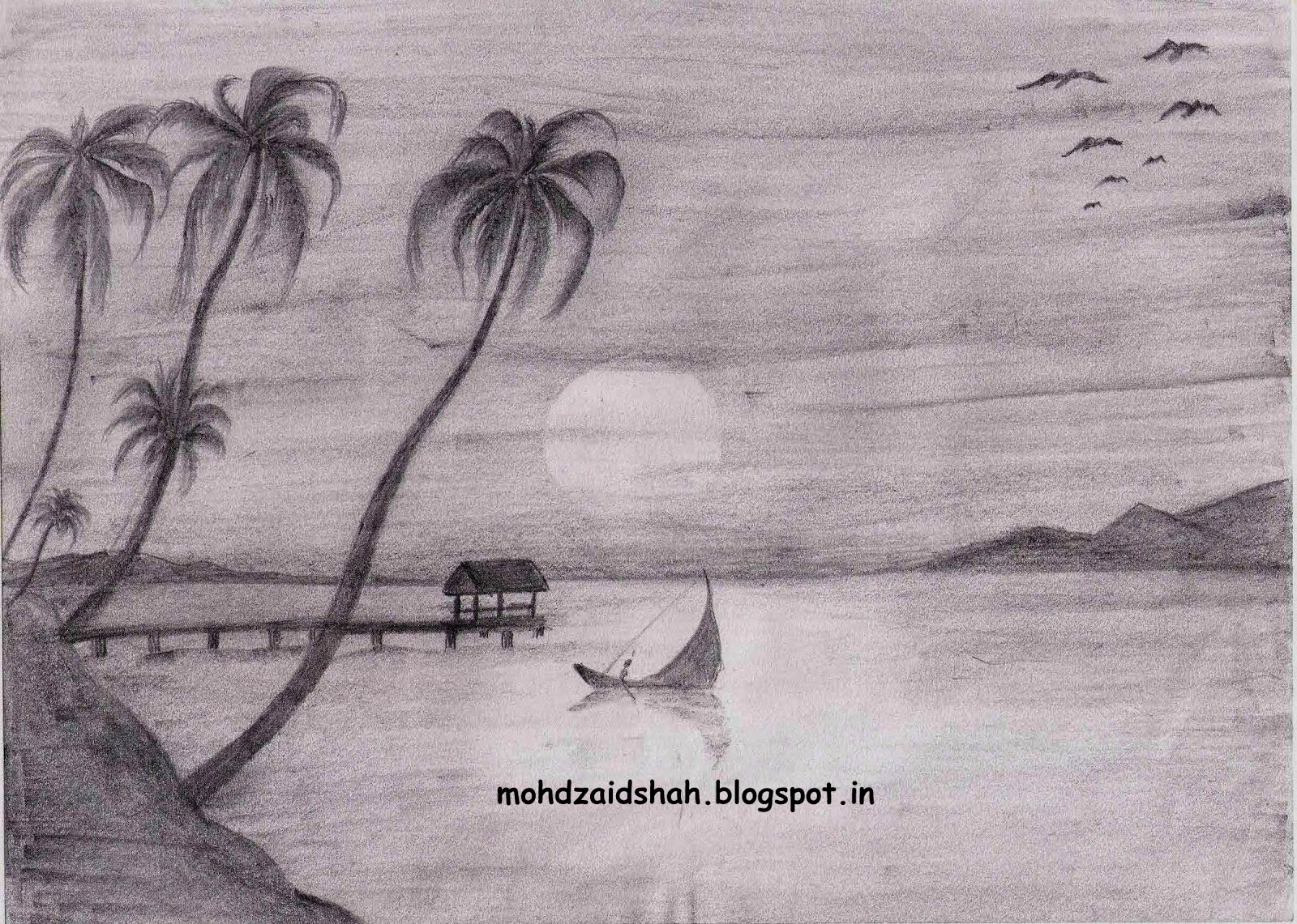 1600x1141 The Sketching Hands Scenery Sketch - Scenery Sketch