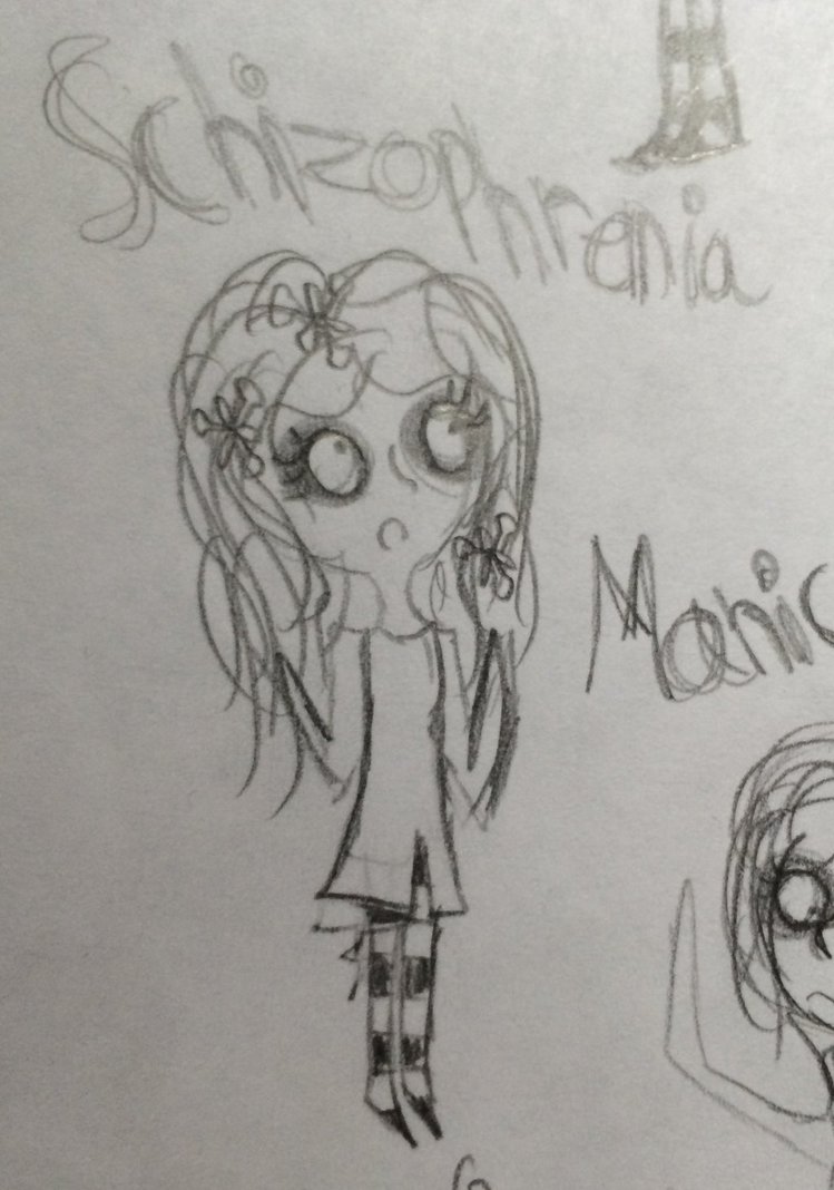 749x1068 Dmfps Schizophrenia Sketch By Monmonmouse - Schizophrenia Sketches