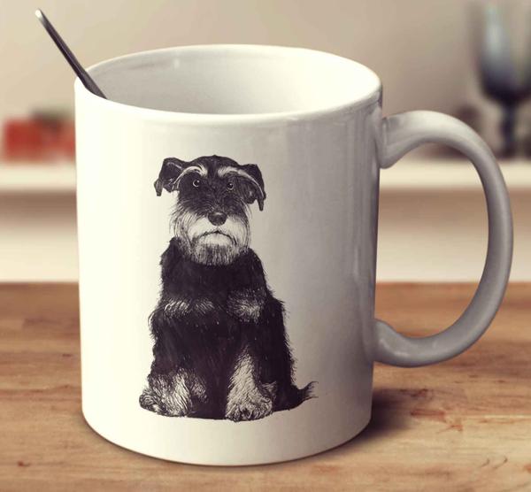 600x556 Miniature Schnauzer Sketch Mug - Schnauzer Sketch