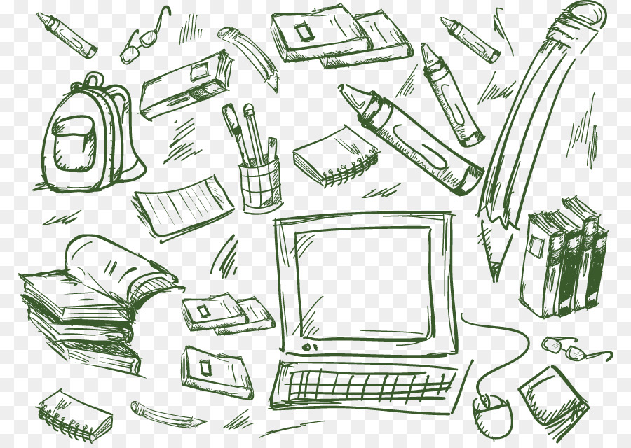 900x640 Drawing School Creativity Sketch - School Bag Sketch