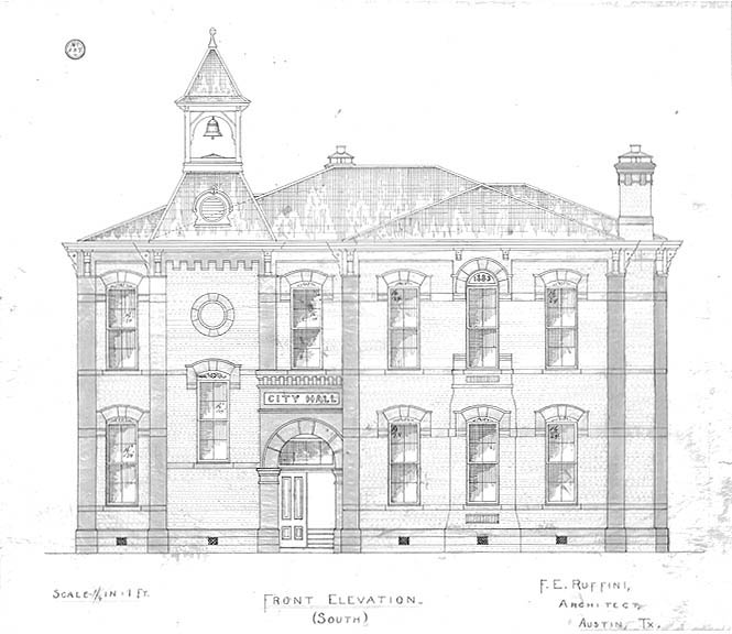 665x576 Drawings And Photographs Tslac - School Building Sketch