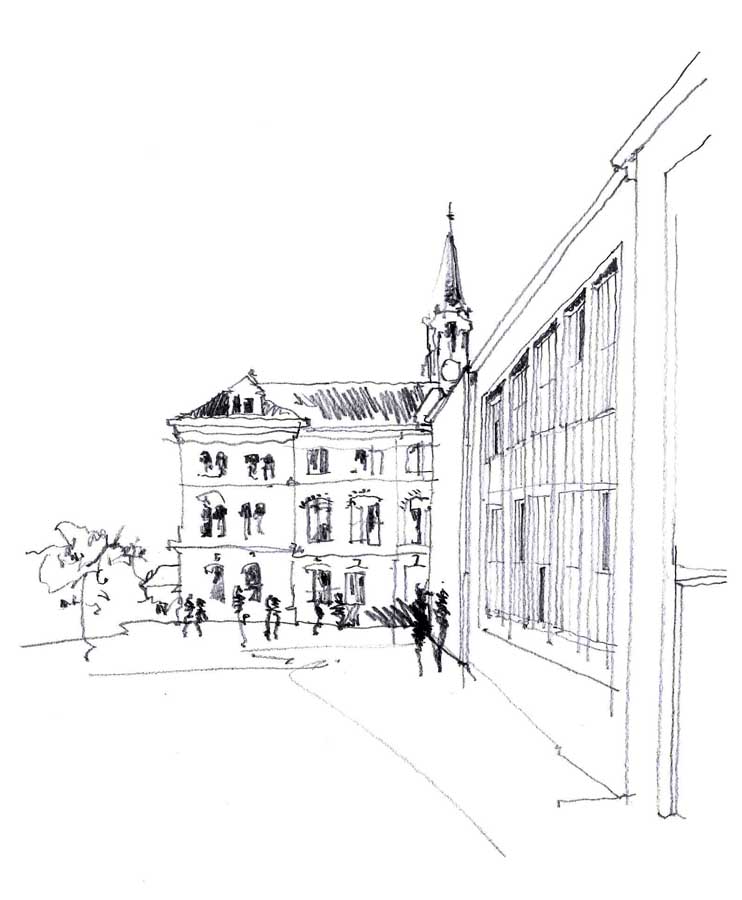 742x900 Dulwich College Masterplan South London School Building - School Building Sketch