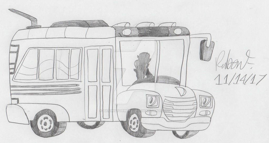 1024x547 My Sketch Of The Rebooted Magic School Bus By Brainstormer623 On - School Bus Sketch