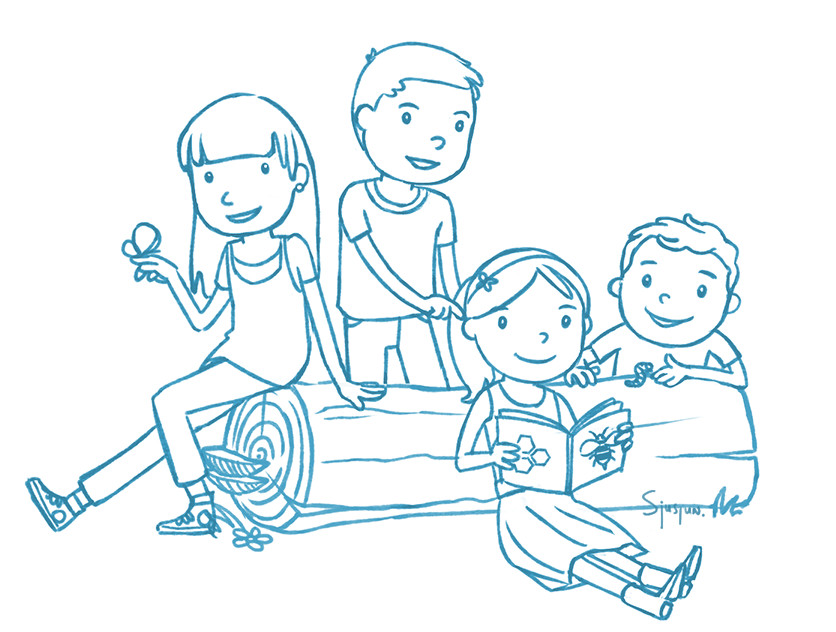 836x632 Rejected Sketches Sjusjun, Illustrator In Enschede - School Children Sketch