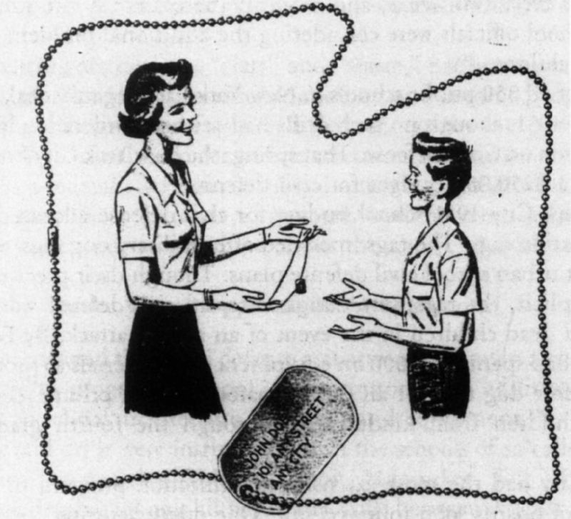 800x727 That Time American School Kids Were Given Dog Tags Because Of Nukes - School Children Sketch