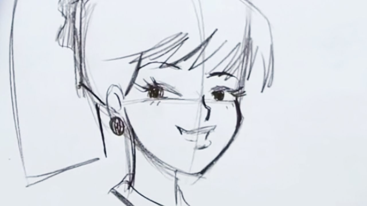 1280x720 How To Draw A Schoolgirl (Step By Step) - School Girl Sketch