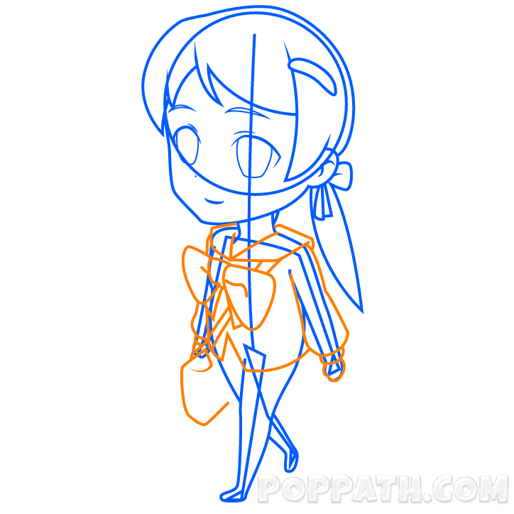 724x724 How To Draw A Chibi School Girl Pop Path - School Girl Sketch