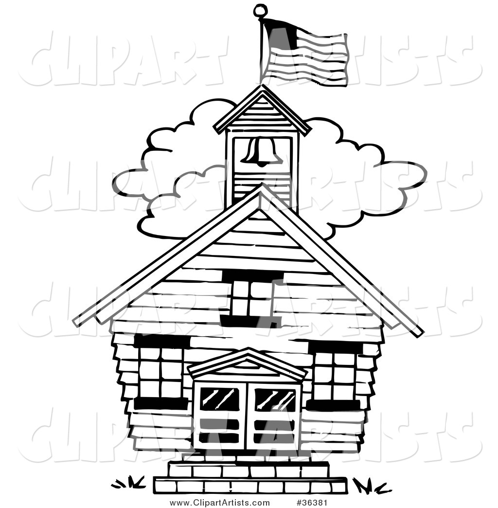 1024x1044 One Room Schoolhouse Clipart - School House Sketch