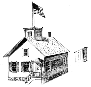 320x304 School House Clipart Etc - School House Sketch