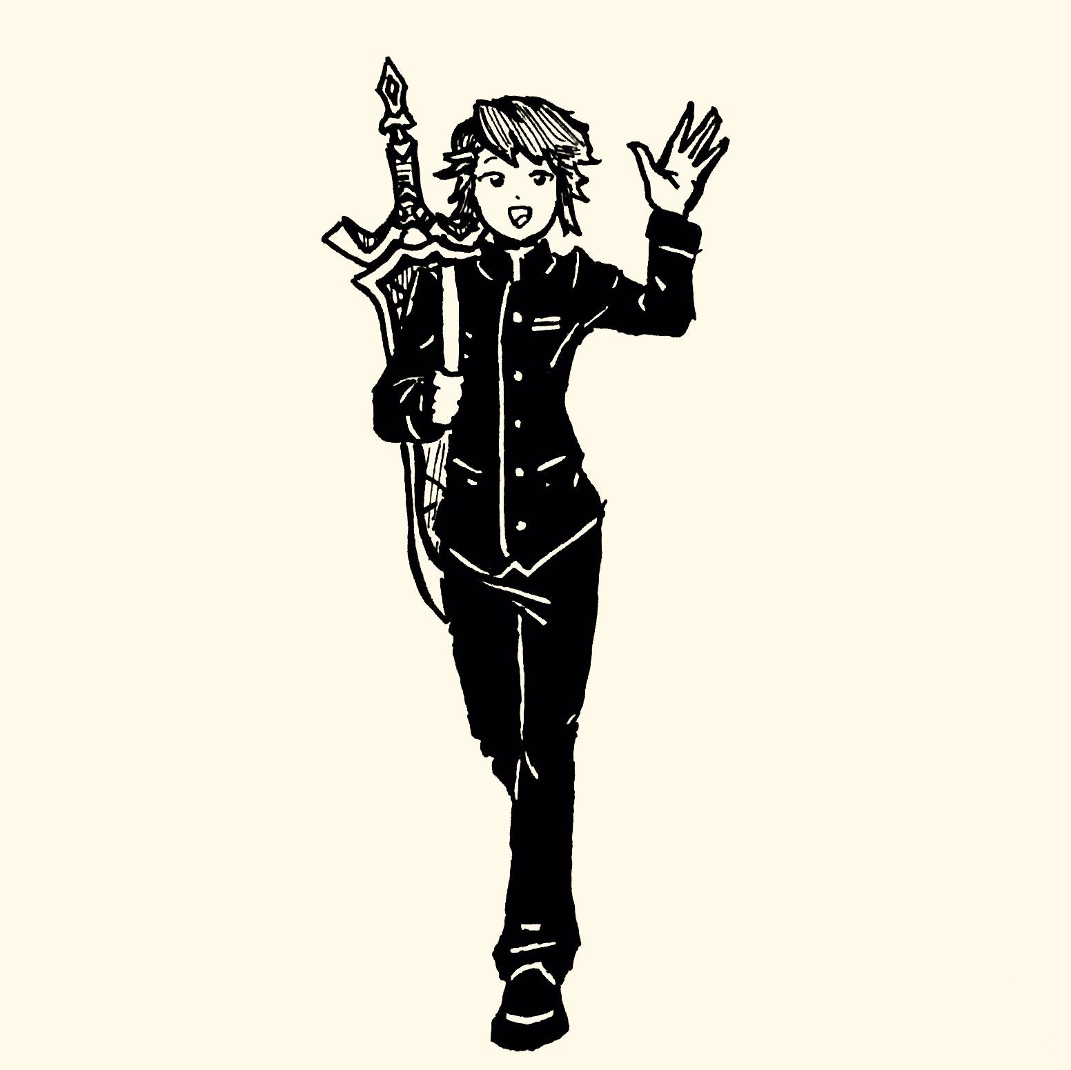 1552x1551 Art] Daily Drawing - School Uniform Sketch