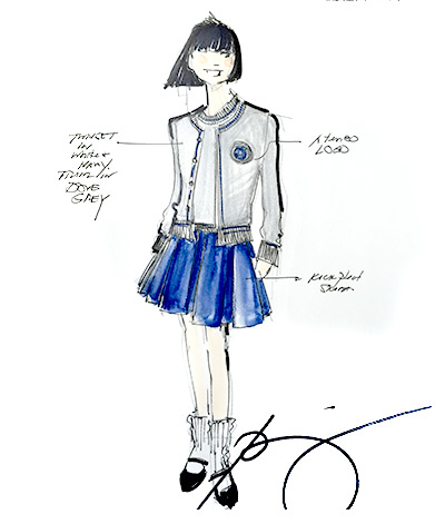 400x471 Designers Sketch Their Version Of An Ateneo High School Girl - School Uniform Sketch