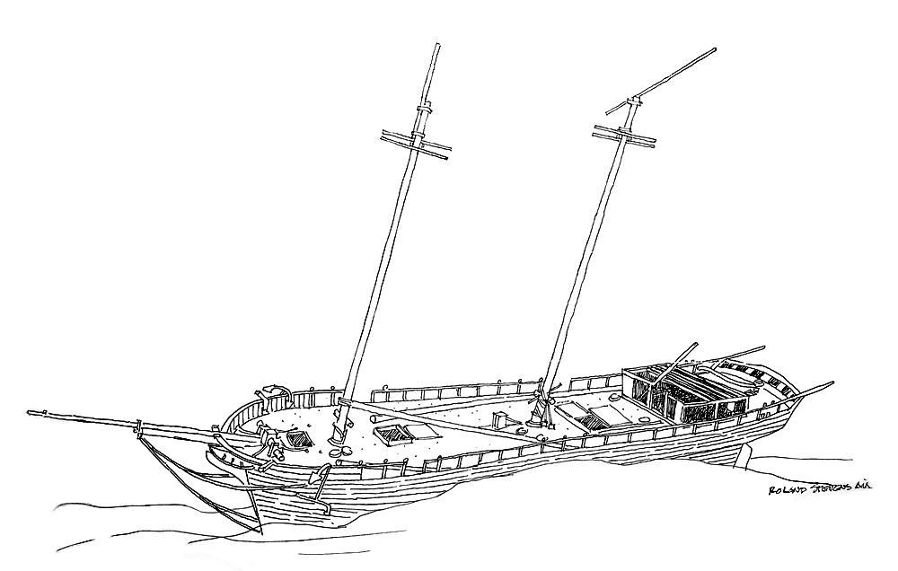 1000x636 Sketch - Schooner Sketch