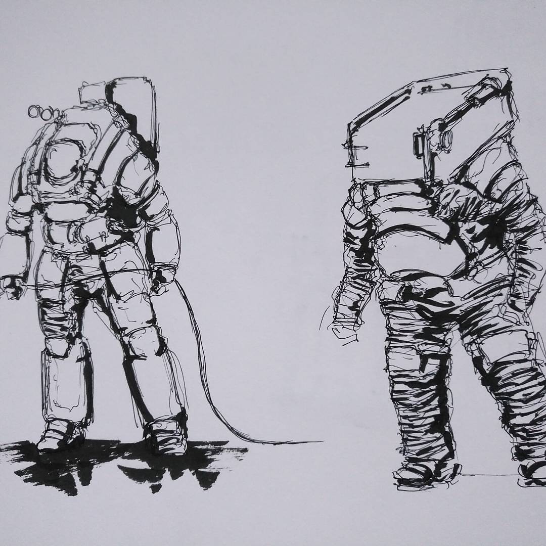 1080x1080 Sci Fi And Mechanical Sketches. - Sci Fi Sketches