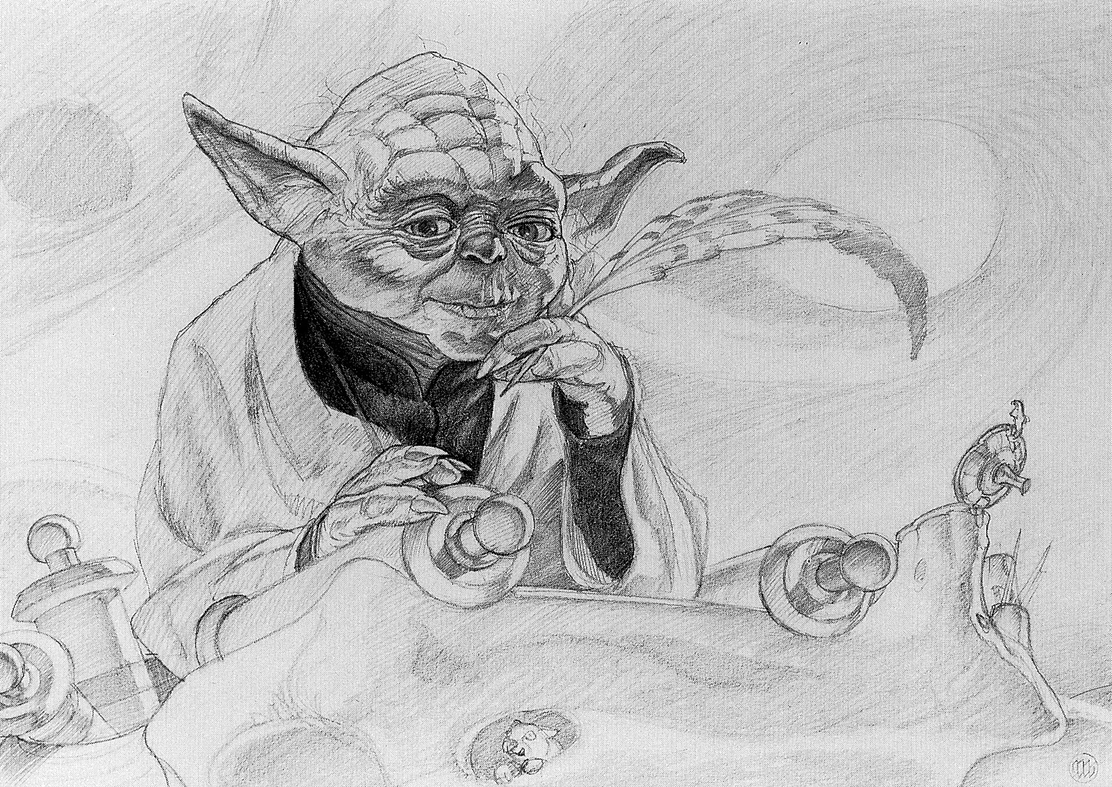 1600x1132 My Jedi Journal (Yours Truly) (Sketch) - Science Fiction Sketch