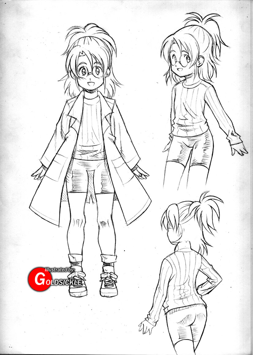 825x1156 Little Scientist Sketch By Goldsickle On Newgrounds - Scientist Sketch