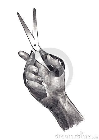 318x450 Pencil - Scissors Sketch