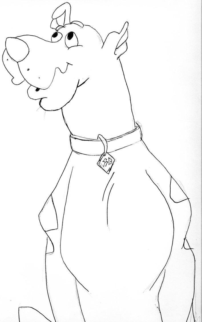 708x1128 Scooby Sketch By The Bound Phoenix - Scooby Sketch
