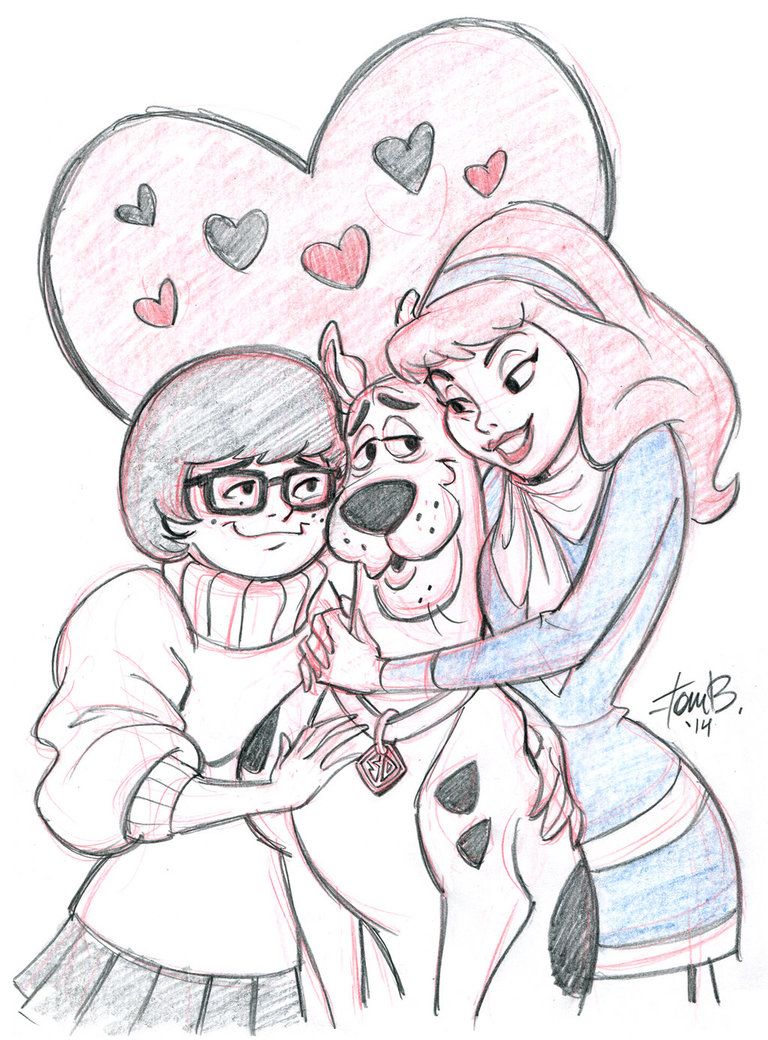 768x1040 Scooby And Gals Sketch Request By Tombancroft - Scooby Sketch