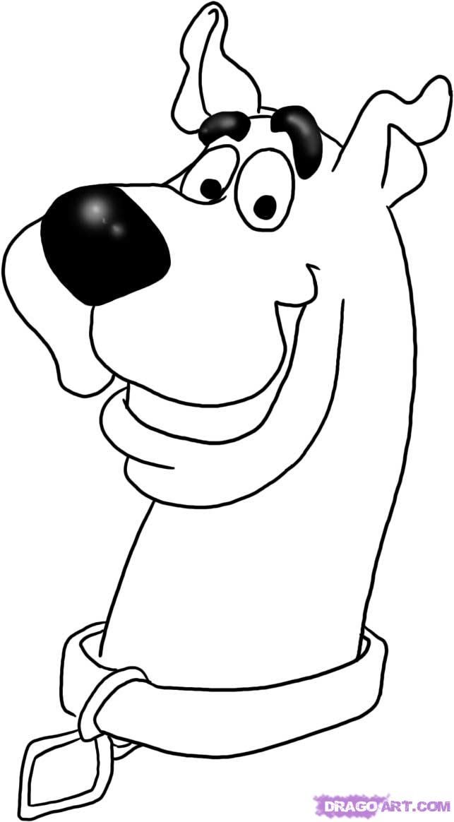 643x1164 Drawing Easy To Draw Scooby Doo Head Step By Step Cartoon Network - Scooby Sketch