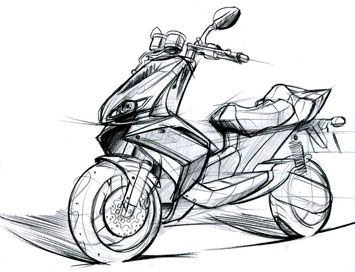 355x272 Scooter Sketch - Scooter Sketch