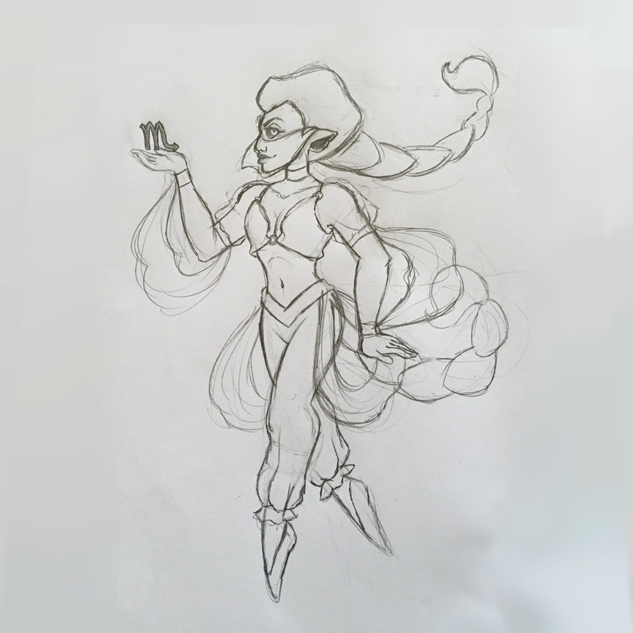 894x894 Scorpio Sketch By Ricardsistach - Scorpio Sketch