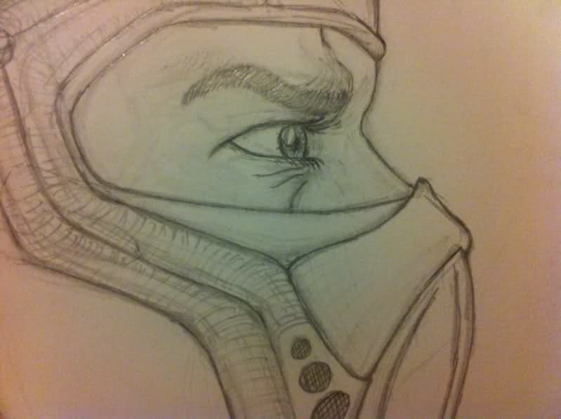 799x597 My Human Scorpion Sketches ( Wip ) - Scorpion Mortal Kombat Sketch