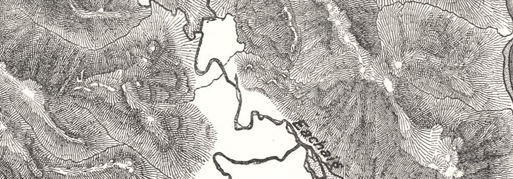 1000x350 Holy Loch And The Silted Up Loch Of Eachaig. Scotland. Sketch Map 1885 - Scotland Sketch