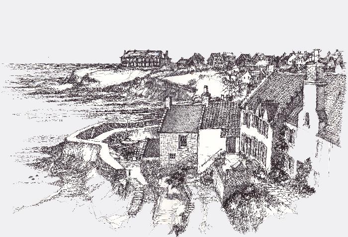 700x478 Yessy Gt Ian Stuart Campbell Gt Scotland Sketches Gt Crail Harbour - Scotland Sketch