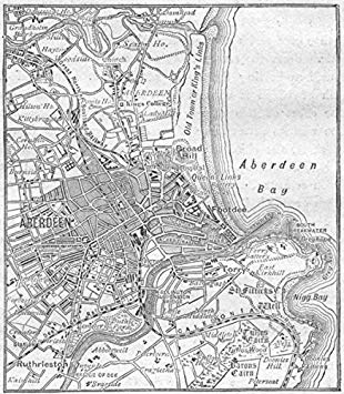310x355 Scotland. Aberdeen, Sketch Map - Scotland Sketch