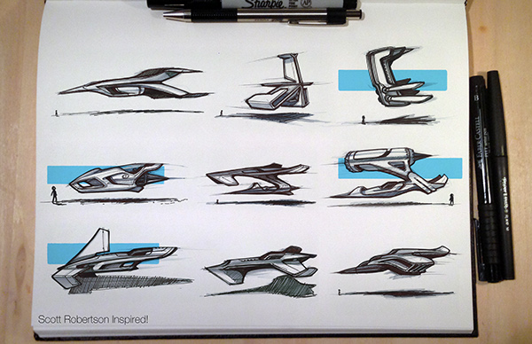 600x388 Scott Robertson Inspired Sketching! On Behance - Scott Robertson Sketches