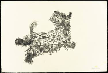 375x252 Scottie Dog Looking Back Drawing By Lacey Stinson Saatchi Art - Scottie Dog Sketch