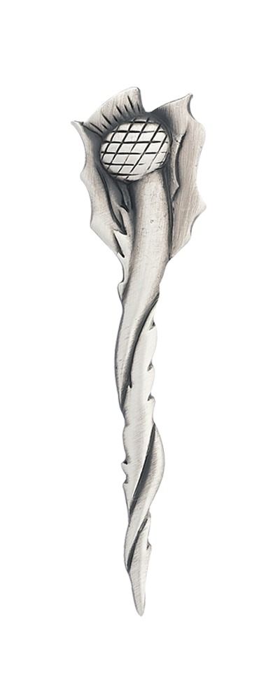 400x1000 Long Twist Scottish Thistle Matt Kilt Pin Charles Buyers - Scottish Thistle Sketch