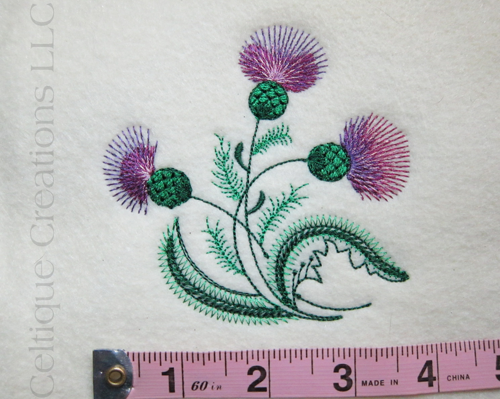 1003x800 Scottish Designs Celtique Creations - Scottish Thistle Sketch
