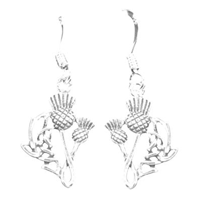 395x395 Scottish Thistle Flower Of Scotland Sterling Silver Drop Style - Scottish Thistle Sketch