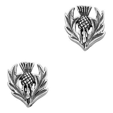 395x395 Scottish Thistle Silver Stud Earrings Amazon.co.uk Jewellery - Scottish Thistle Sketch