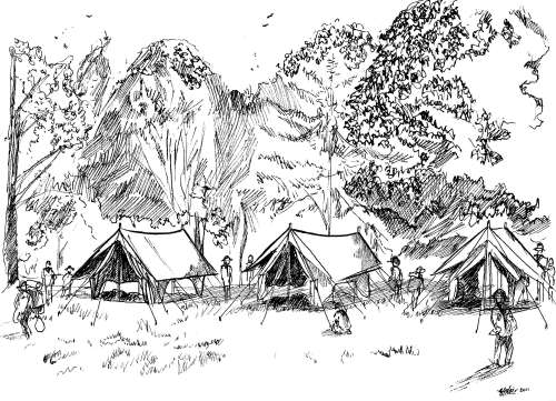 500x361 Family Camp 28th Cambridge Cubs - Scout Sketches