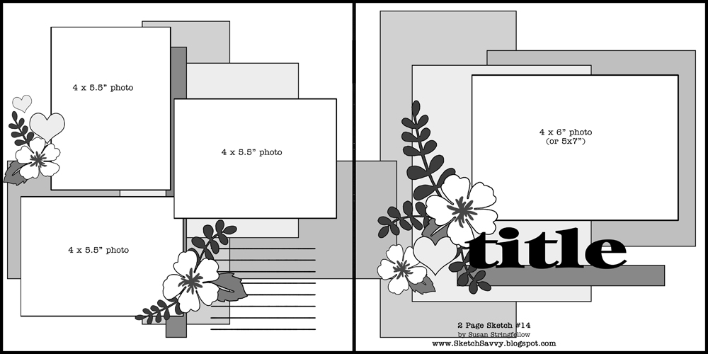 1000x500 Sketch Savvy 2 - Scrapbook Sketches